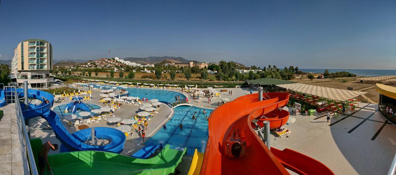 Hedef Beach Resort Hotel Alanya Exteriör bild